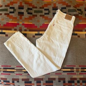 Levi’s Premium 70s High Slim Straight White Size 30